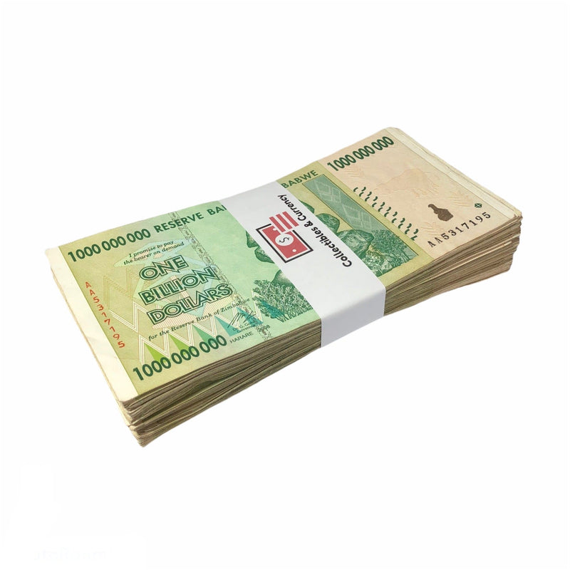 Zimbabwean Dollar / Circulated 1 Billion Zimbabwe Dollar 2008 Circulated ( Bundle of 100 )