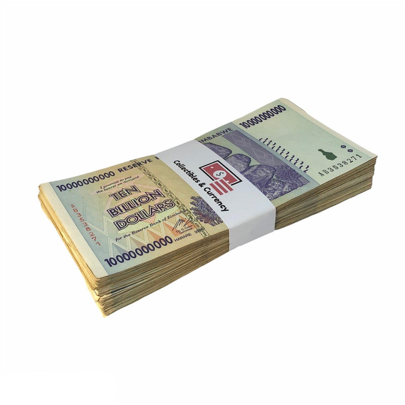 Zimbabwean Dollar / Circulated 10 Billion Zimbabwe Dollar 2008 Circulated ( Bundle of 100 )
