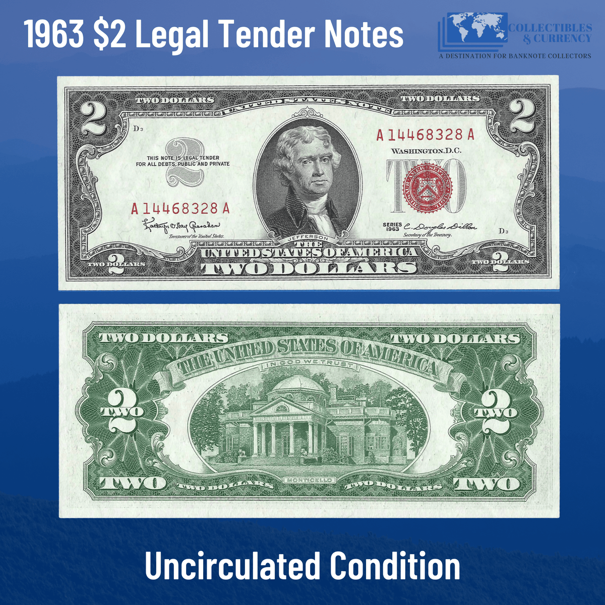 MISSOURI Statehood $2 Two - Dollar Colorized U. S. Bill MO State Legal Tender
