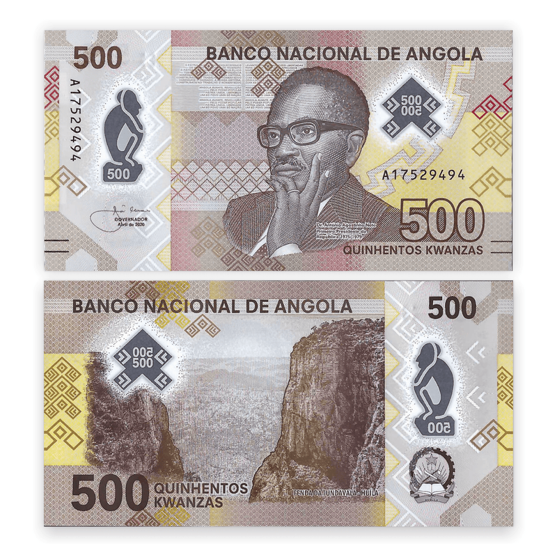 Angola Banknote / Uncirculated Angola 2020 500 Kwanzas | P-NEW