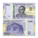 Angola Banknotes / Uncirculated Angola Set 5 Pcs 200-500-1.000-2.000-5.000 Kwanzas | P-New