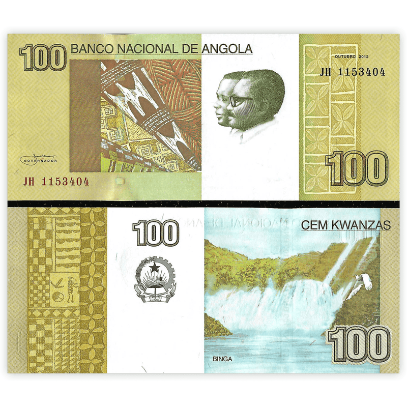 Angola Banknotes / Uncirculated Angola Set of 4 Pcs 5-10-50-100 Kwanza