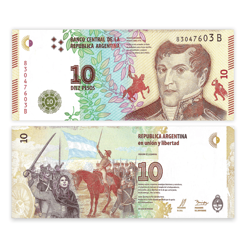 Argentina Banknote / Uncirculated Argentina 2016 10 Pesos | P-360