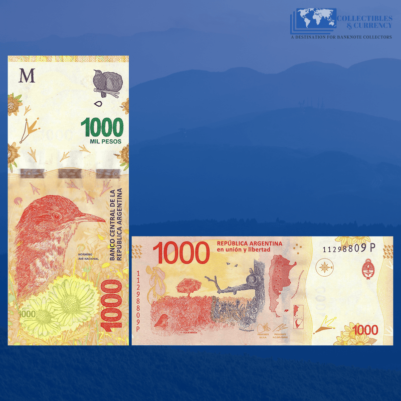 Argentina Banknotes / Uncirculated Argentina Set 6 Pcs 20-50-100-200-500-1000 Pesos 2017/2020 | P-361/366