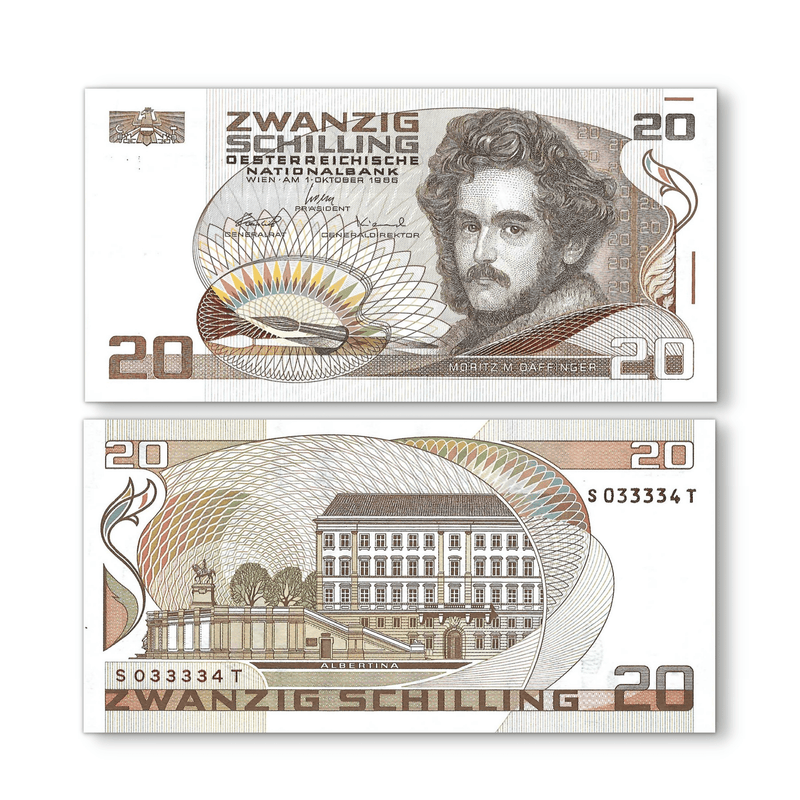 Austria Banknote / Uncirculated Austria 1988 20 Schilling | P-148