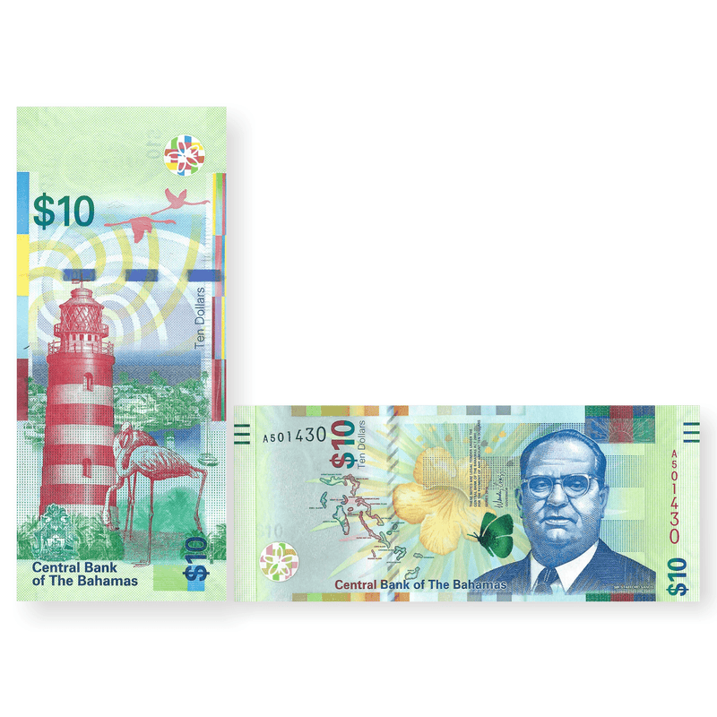Bahamas Banknote / Uncirculated Bahamas 2016 10 Dollars | P-79a