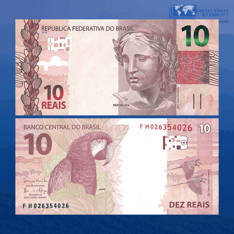 Brazil Banknotes / Uncirculated Brazil Set 7 Pcs 2-5-10-20-50-100-200 Reais 2020/2021 | P-252/W258