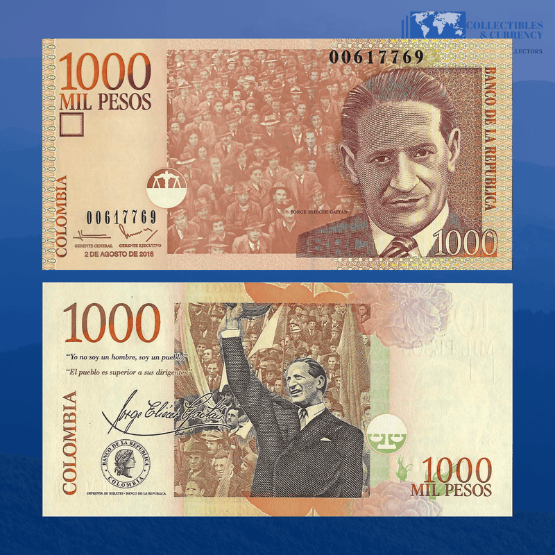 Colombia Banknote / Uncirculated Colombia 2016 1000 Pesos | P-456u