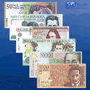 Colombia Banknotes / Uncirculated Colombia Set 6 Pcs 1000-2000-5000-10000-20000-50000 Pesos 2005/2015 | P-450/455