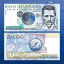 Colombia Banknotes / Uncirculated Colombia Set 6 Pcs 1000-2000-5000-10000-20000-50000 Pesos 2005/2015 | P-450/455