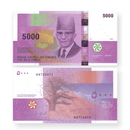Comoros Banknotes / Uncirculated Comoros Set 5 Pcs 2005/2020 500-1000-2000-5000-10000 Francs | P-15-19