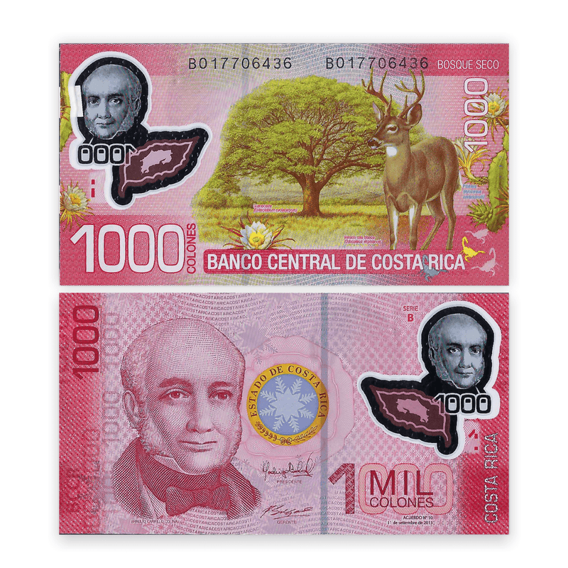 Costa Rica Banknote / Uncirculated Costa Rica 2013 1000 Colones | P-274B