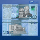 Dominica Banknotes / Uncirculated Dominican Republic Set 5 Pcs 50-100-200-1000-2000 Pesos 2019/2020