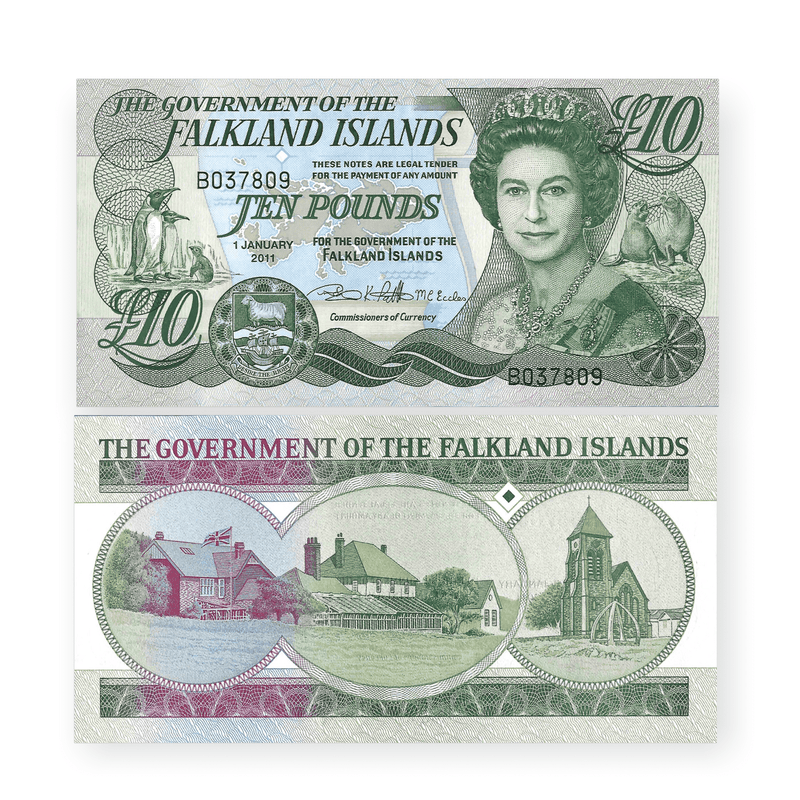 Falkland Islands Banknote / Uncirculated Falkland Islands 2011 10 Pounds | P-18