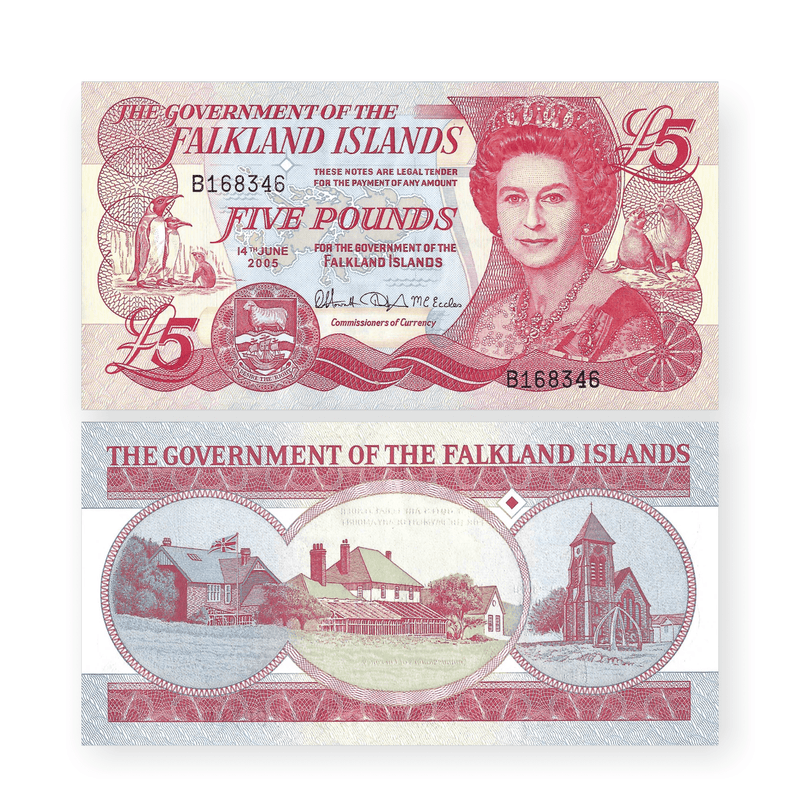 Falkland Islands Banknotes / Uncirculated Falkland Islands Set of 4 Pcs 5-10-20-50 Pounds