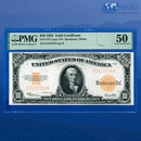 Fr.1173 1922 $10 Ten Dollars Gold Certificate "HILLEGAS NOTE", PMG 50