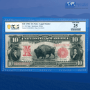 Fr.122 1901 $10 Ten Dollars Bill "BISON" Legal Tender Note, PCGS 25