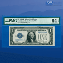 Fr.1602 1928B $1 One Dollar Silver Certificate "FUNNYBACK", PMG 64 EPQ