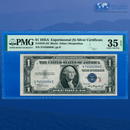 Fr.1610 1935A $1 One Dollar Silver Certificate "S" Experimental, PMG 35 EPQ