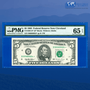 Fr.1985-D* 1995 $5 Five Dollars FRN Cleveland Star Note, PMG 65 EPQ