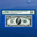 Fr.2000-D 1928 $10 Ten Dollars FRN Cleveland, PMG 58 EPQ