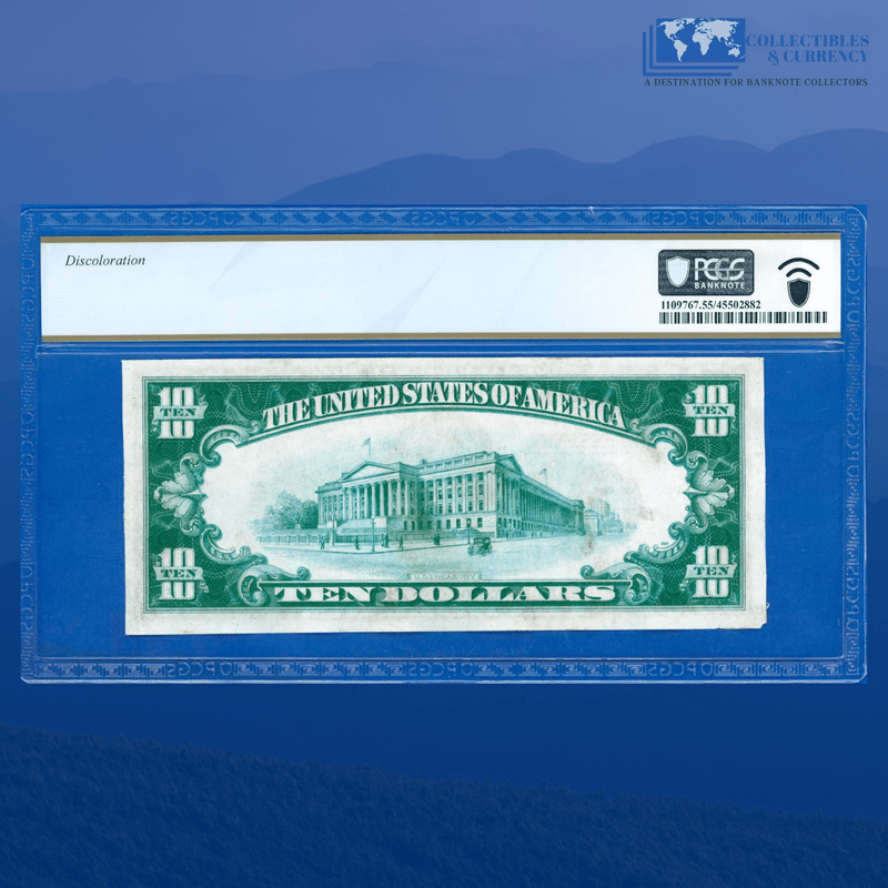 Federal Reverse Note Fr.2001-G 1928A $10 Ten Dollars Federal Reserve Note Chicago, PMG 55