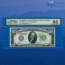 Fr.2006-D 1934A $10 Ten Dollars Federal Reserve Note Cleveland, PMG 64