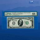 Fr.2006-D 1934A $10 Ten Dollars Federal Reserve Note Cleveland, PMG 64