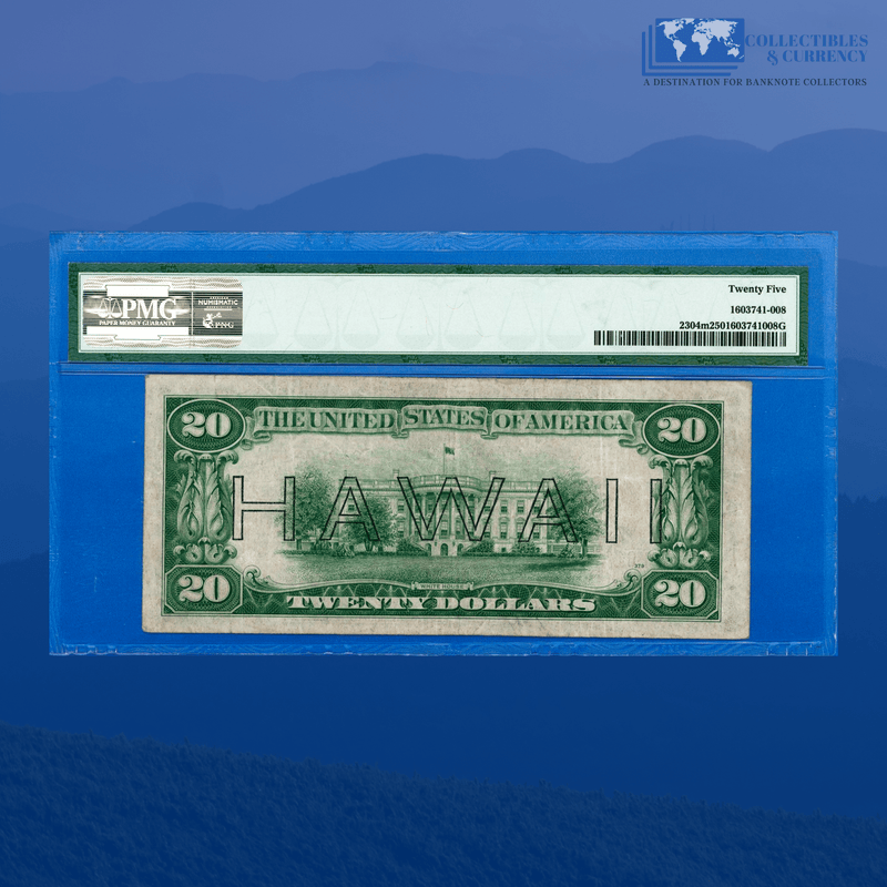 Fr.2304m 1934 $20 Twenty Dollars Federal Reserve Note Mule "HAWAII", PMG 25