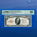 Fr.2400 1928 $10 Ten Dollars Gold Certificate, PMG 40 Comment