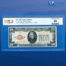 Fr.2402 1928 $20 Twenty Dollars Gold Certificate, PCGS 40