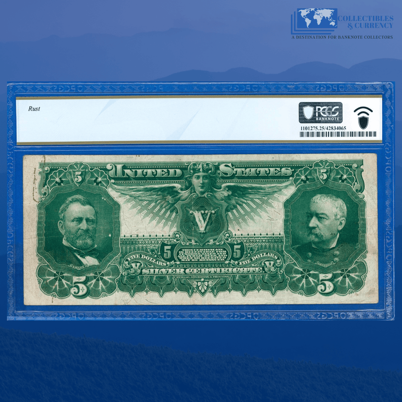 Fr.268 1896 $5 Five Dollars Silver Certificate "EDUCATIONAL NOTE", PCGS 25