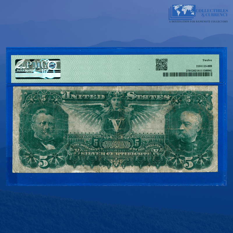 Fr.270 1896 $5 Five Dollars Silver Certificate "EDUCATIONAL NOTE", PMG 12
