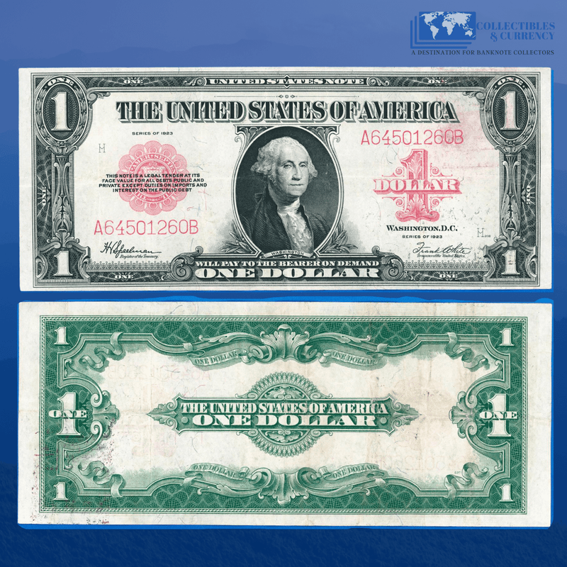 Fr.40 1923 $1 One Dollar Bill Legal Tender Note, VF+