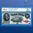 Fr.59m 1917 $2 Two Dollars Bill "BRACELET REVERSE" Legal Tender Note, PCGS 40
