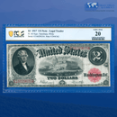 Fr.60 1917 $2 Two Dollars Bill "BRACELET REVERSE" Legal Tender Note, PCGS 20