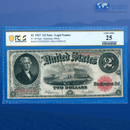 Fr.60 1917 $2 Two Dollars Bill "BRACELET REVERSE" Legal Tender Note, PCGS 25