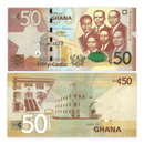 Ghana Banknote / Uncirculated Ghana Set of 6 Pcs 1-2-5-10-20-50 Cedis 2015(2016) | P-37-42