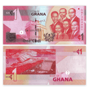 Ghana Banknote / Uncirculated Ghana Set of 6 Pcs 1-2-5-10-20-50 Cedis 2015(2016) | P-37-42