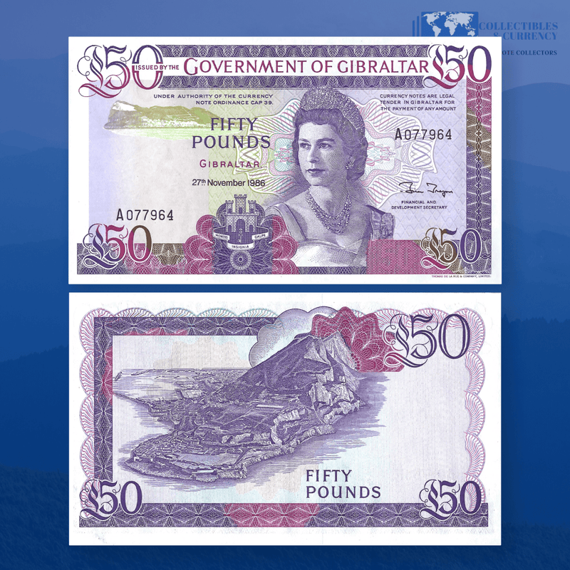 Gibraltar Banknote / Uncirculated Gibraltar 1986 50 Pounds | P-24