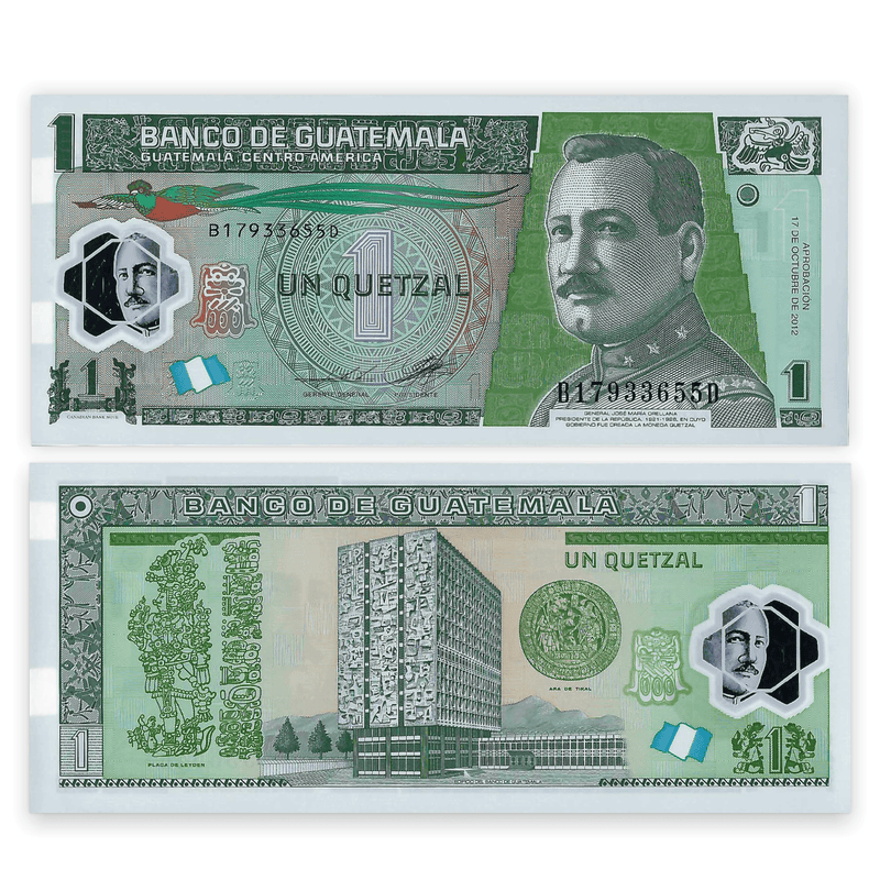 Guatemala Banknote / Uncirculated Guatemata 2012 1 Quetzal | P-115B