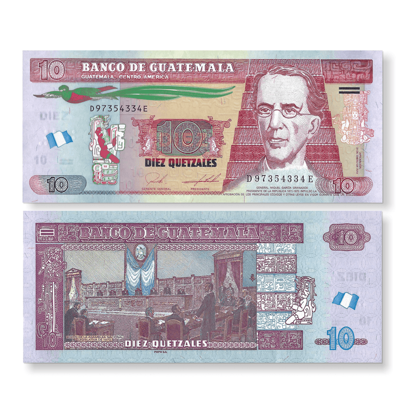 Guatemala Banknote / Uncirculated Guatemala 2018 10 Quetzales | P-New
