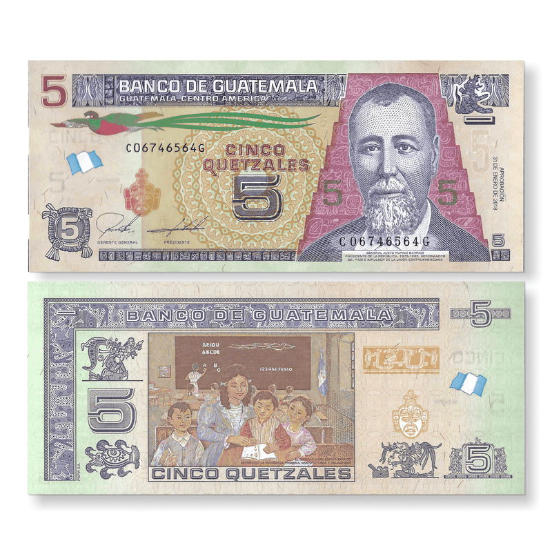 Guatemala Banknote / Uncirculated Guatemala 2018 5 Quetzales | P-New
