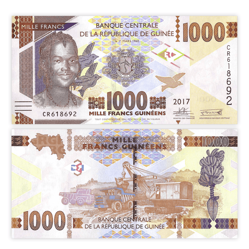 Guinea Banknote / Uncirculated Guinea 2017 1.000 Frances 2017 | P-48B