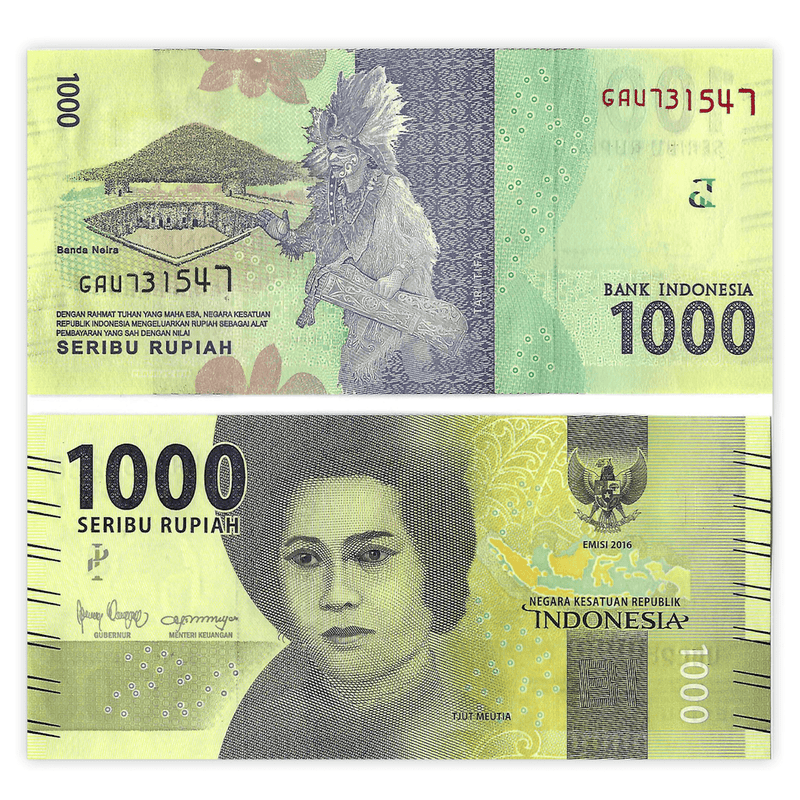 Indonesia Banknotes / Uncirculated Indonesia Set of 7 Pcs 1000-2000-5000-10.000-20.000-50.000-100.000 Rupiah