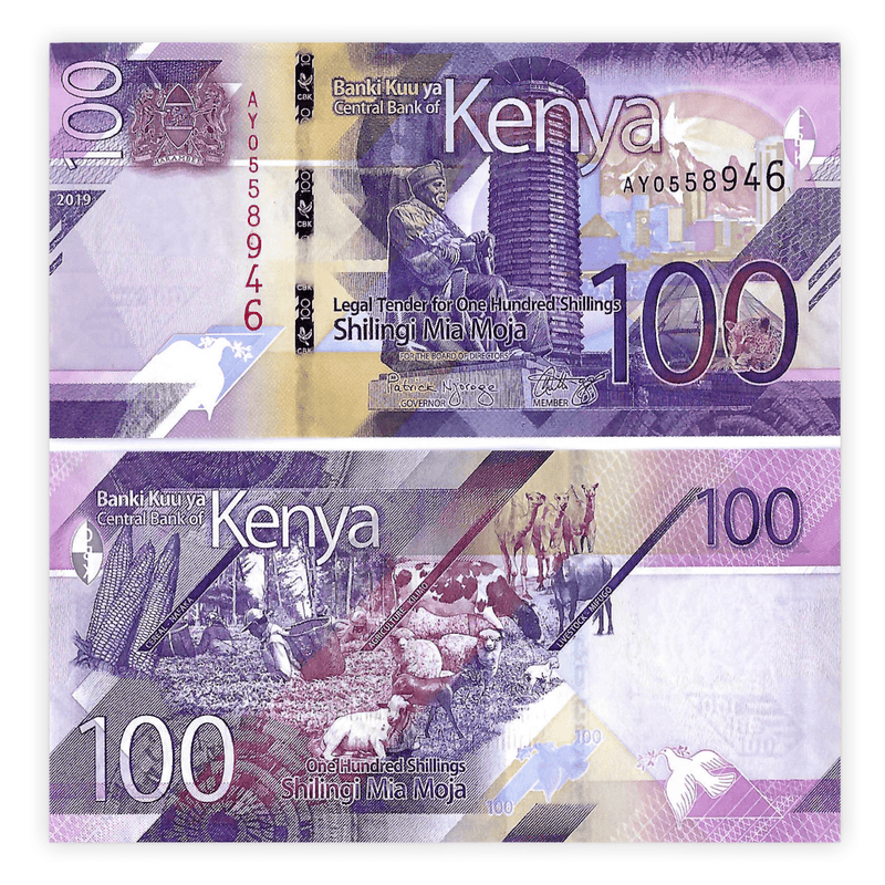 Kenya Banknotes / Uncirculated Kenya Set of 3 Pcs 50-100-200 Shilling