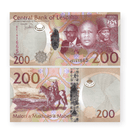 Lesotho Banknotes / Uncirculated Lesotho Set 5 Pcs 2010/2015 10-20-50-100-200 Maloti | P-21-25