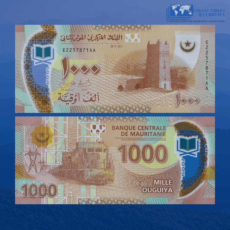 Mauritania Banknotes / Uncirculated Mauritania Set 6 Pcs 20-50-100-200-500-1.000 Ouguiya 2017(2018) | P-WA22/26