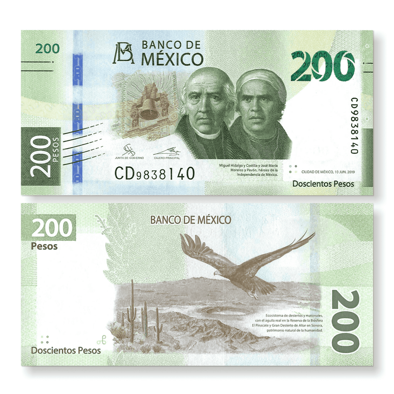 Mexico Banknote / Uncirculated Mexico 2020 200 Pesos | P-New