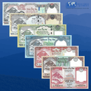 Nepal Banknotes / Uncirculated Nepal Set 7 Pcs 5-10-20-50-100-500-1.000 Rupees 2019/2020 | P-76/W82
